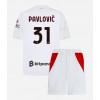 AC Milan Strahinja Pavlovic #31 Bortedraktsett Barn 2026-27 Kortermet (+ korte bukser)